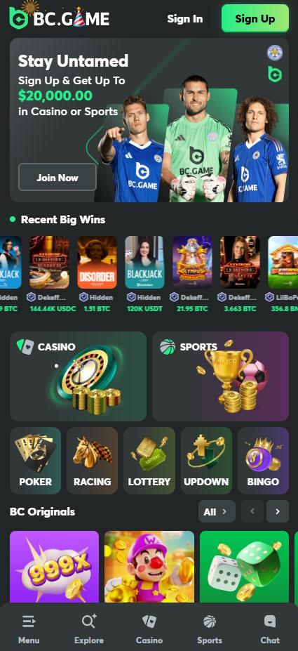 bc.game home page south africa