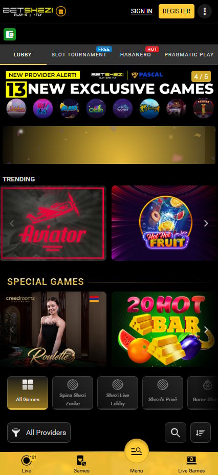 betshezi online casino page